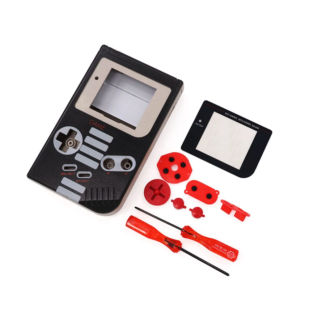 Edição Limitada Nes Estilo gb Houing Escudo Case com Substituição de Botões para Game Boy gb Dmg - Image 6