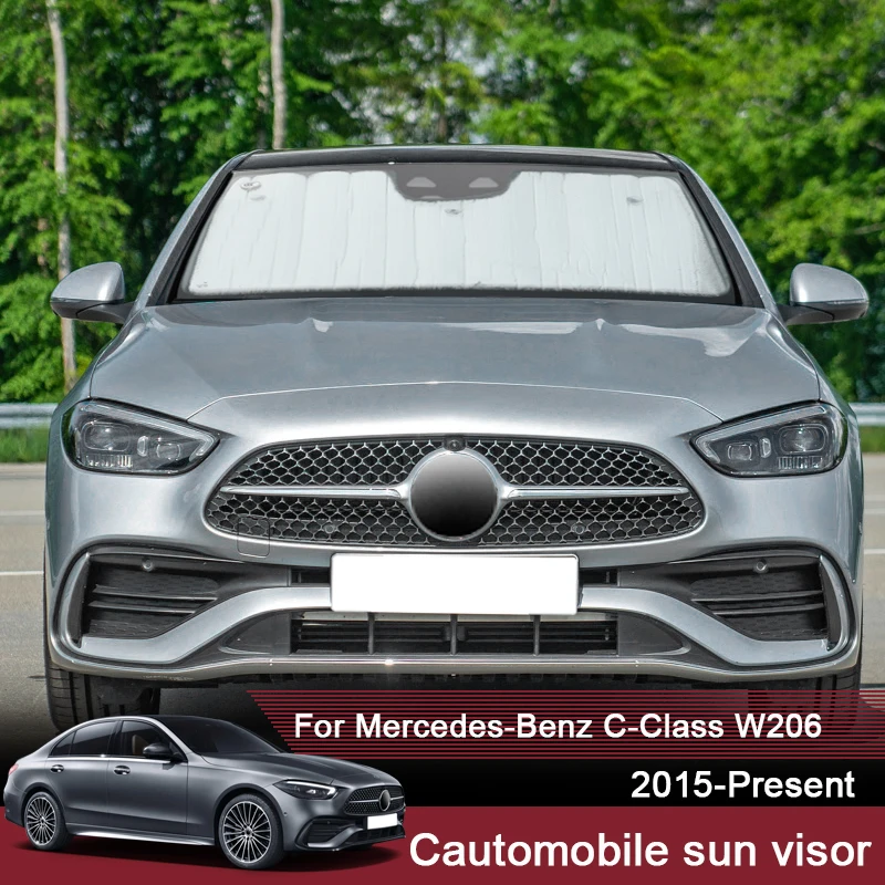 

Car Sunshades UV Protection Cover For Mercedes-Benz C-Class Wagon Sedan 2015-2025 Side Window Curtain Sun Shade Visor Windshield