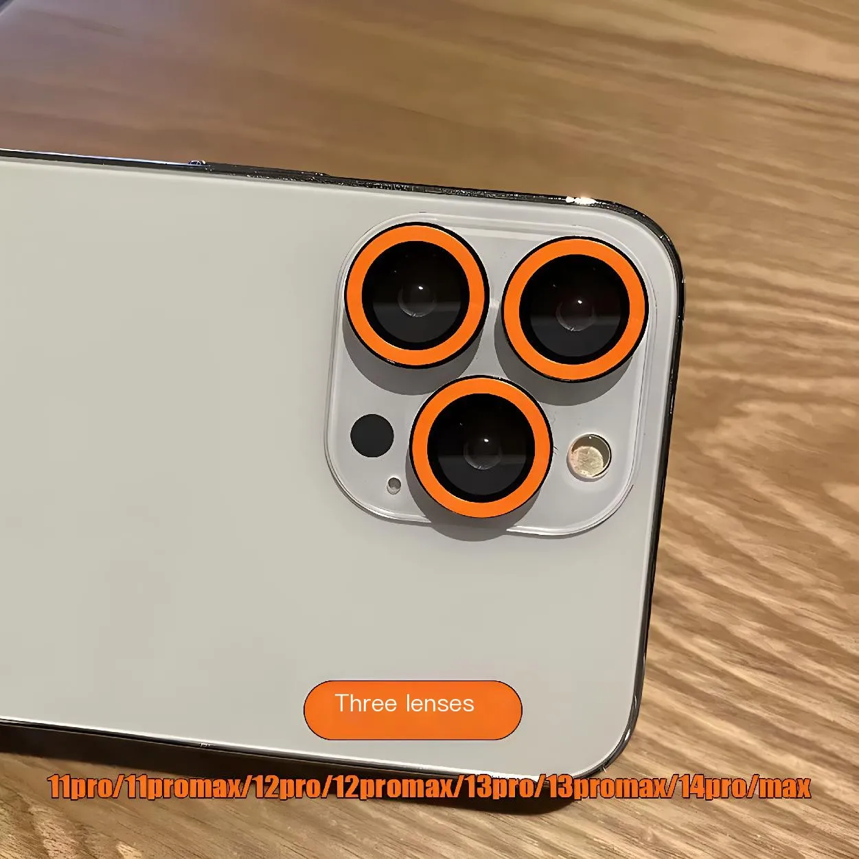 Luminous Ceramic Tempered Glass Camera Protector with Glowing Lens Cap