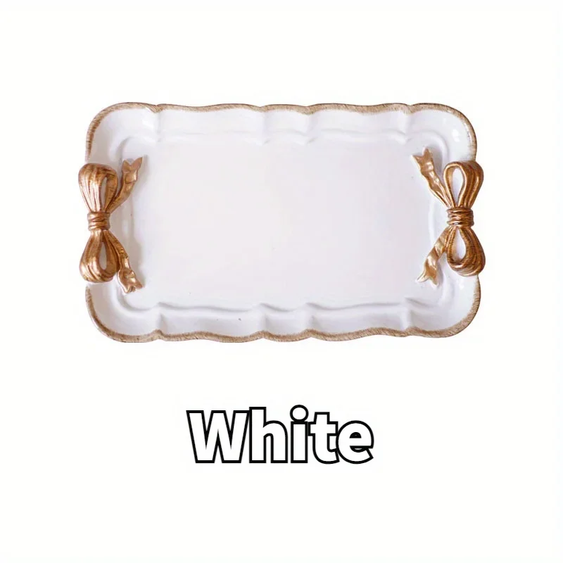 thumbnail image 1 of Bandeja de lazo con forma de pieza, bandeja para postres y frutas, bandeja de resina para guardar joyas, decoración de fiestas, vajilla, bandeja para dulces, organizador de herramientas, 1 of 5