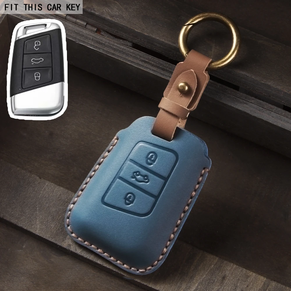 Premium Leather Car Key Case Cover