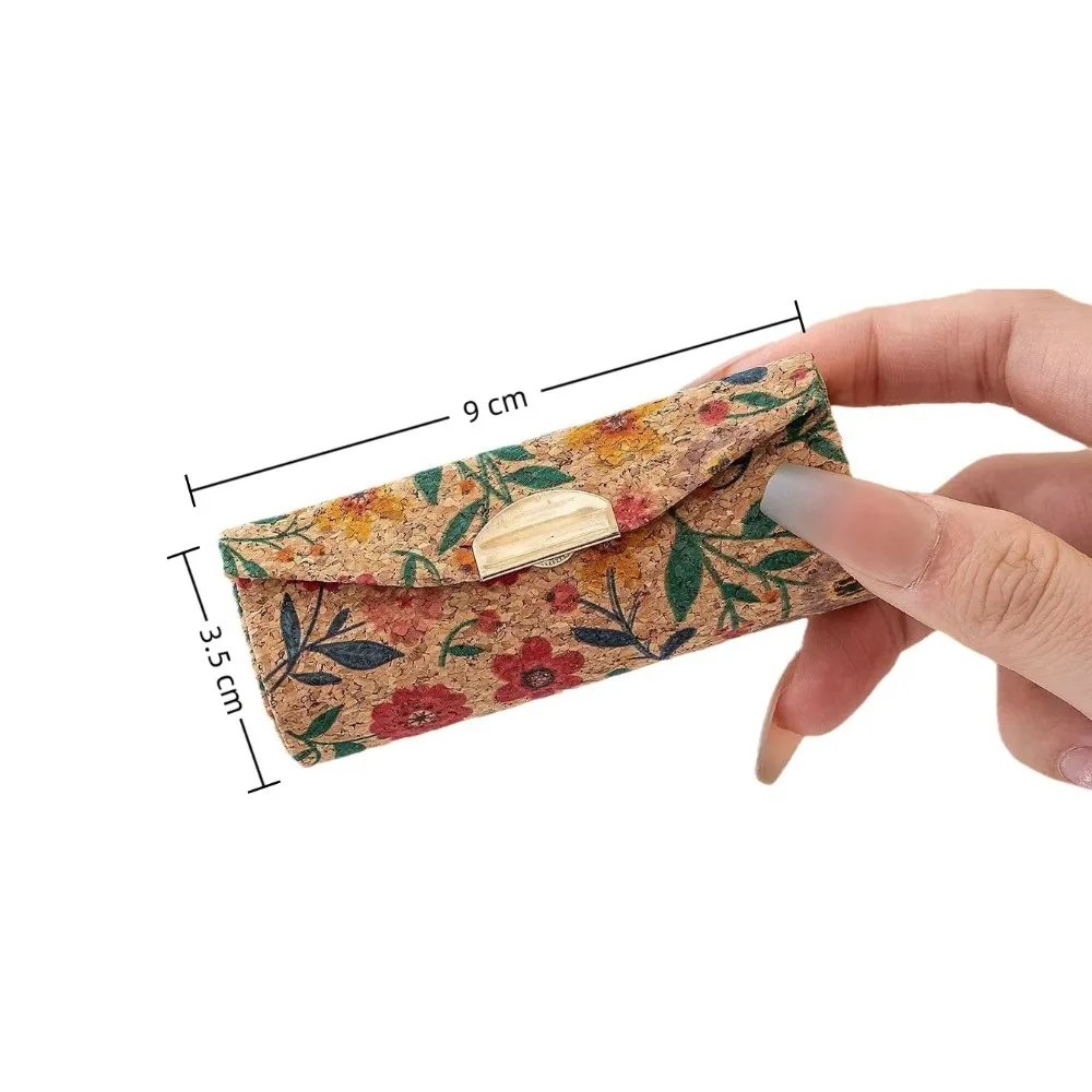 Lipstick Case with Mirror Retro Chinese style Mini Portable Floral for Jewelry Cosmetic makeup organizer cosmetic bag cosmetic storage bag toiletry bag makeup bag cosmetic case