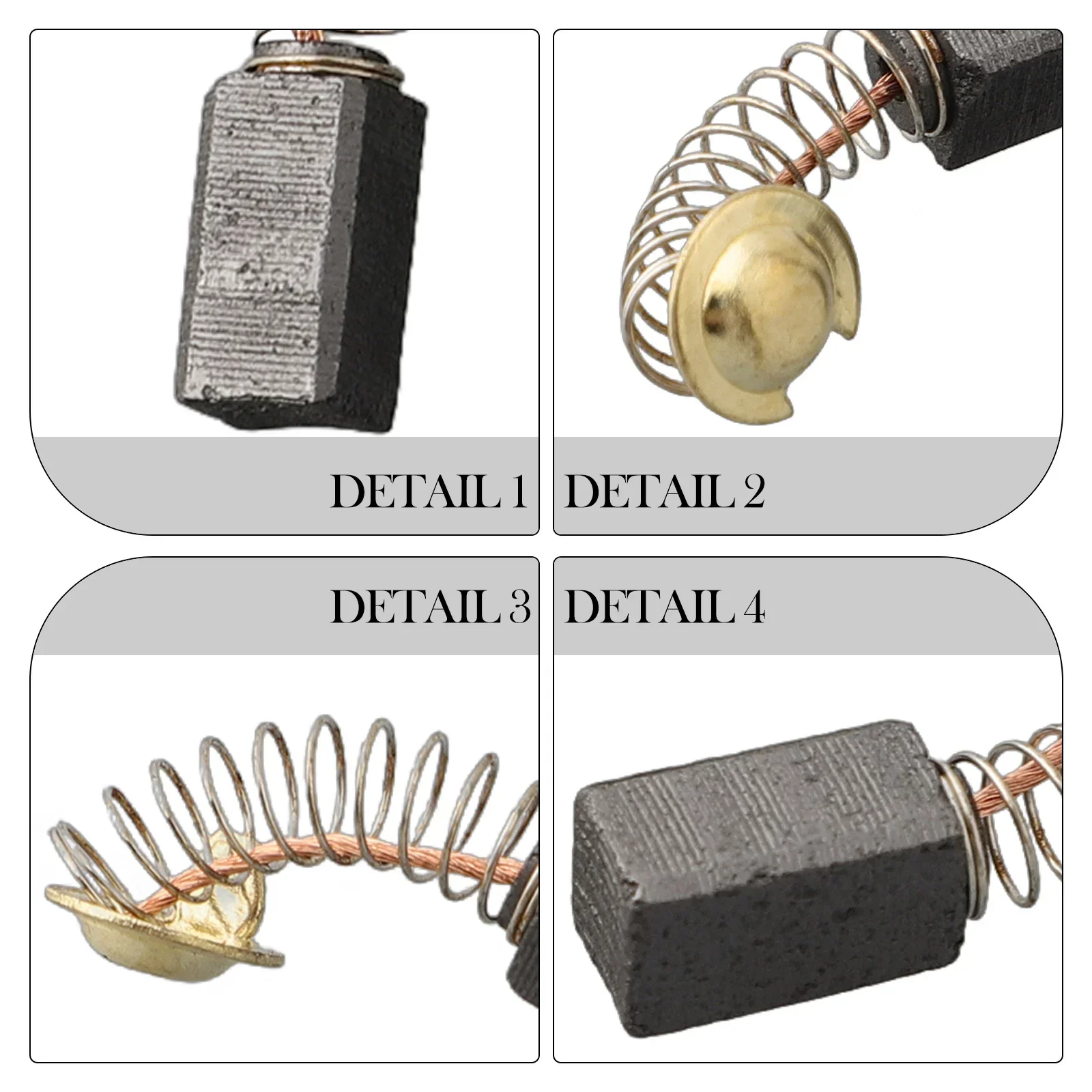 10X Carbon Brush To Fit Guild PDH26G Rotary Hammer Drill 1000W 6.5x7.5x12 E15 Drill Graphite Brush Cutting Polishing Machine 6