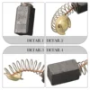 10X Carbon Brush To Fit Guild PDH26G Rotary Hammer Drill 1000W 6.5x7.5x12 E15 Drill Graphite Brush Cutting Polishing Machine 6