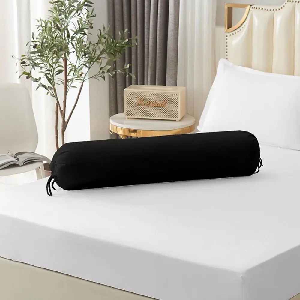 Solid Color Long Cylindrical Pillowcase Removable Washable Bedroom Neck Bolster Pillowslip Household Durable Pillow Case 3