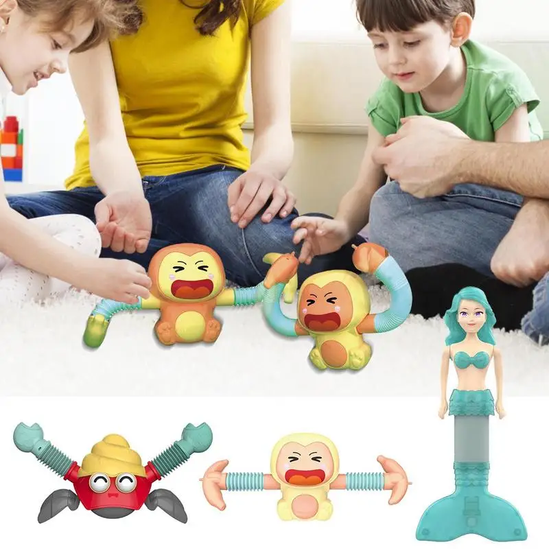 

Stretch Tube Toys Expandable Stretchy Pipe Sensory Tubes Cartoon Decompression Toy Stress Relief Game Educational Toys For Kids