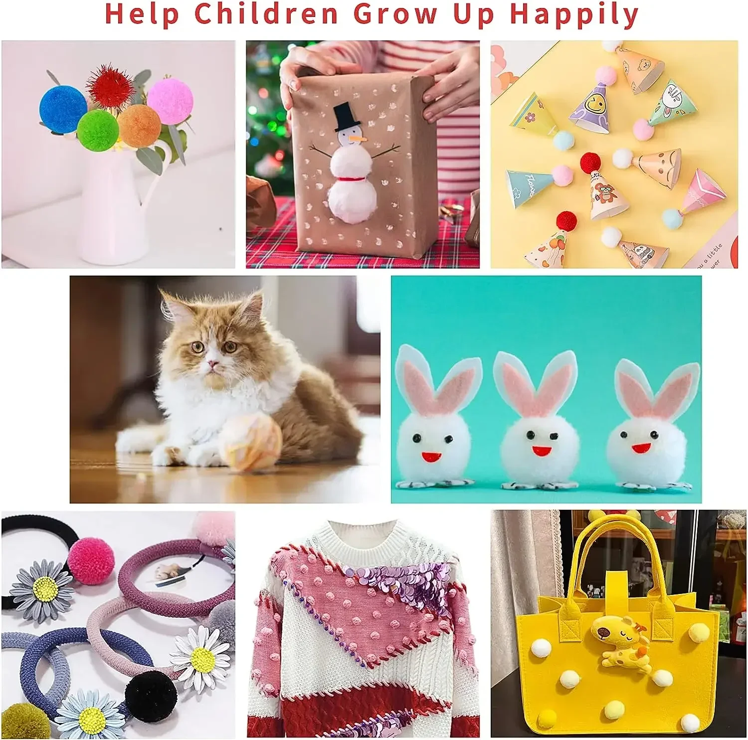 Colorful Mini Pom Poms 5