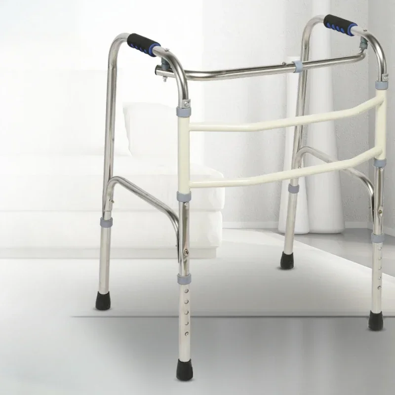 Aluminum Alloy Walker  HeightAdjustable Mobility Aid, WearResistant Handrail, NonSlip Walking Assistant for Elderly 3