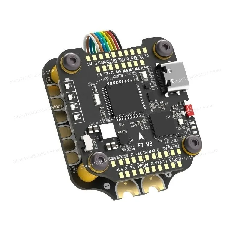 Empilement compact du SB-STACK-F7V3-50 50A, achat rapide pour pilotes FPV exigeants.