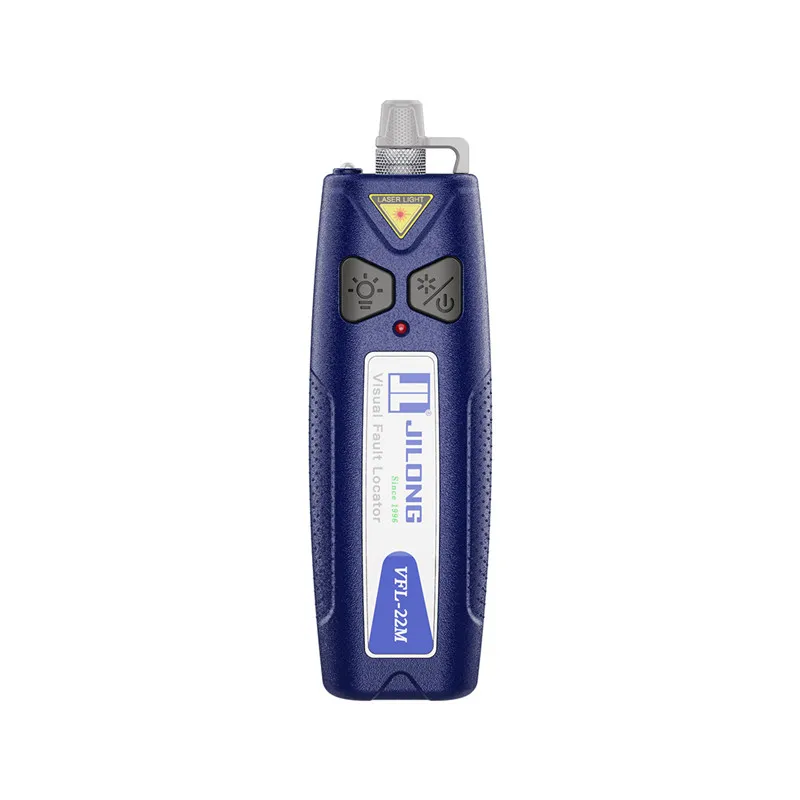 Optical Strong Laser VFL-22M Mini Visual Fault Locator with LED Light FTTH VFL 650nm 10HW 20HW 30HW ftth optiacl fiber ranger test handheld mini otdr tester with vfl visual fault locator