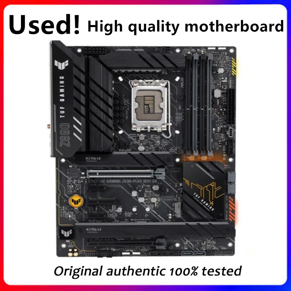 Utilizzato Per Asus Tuf Gaming Z690-Plus Wifi D4 Desktop Originale Per Scheda Madre Intel Z690 Supporto Lga 1700 12900Kf 12700K 12400