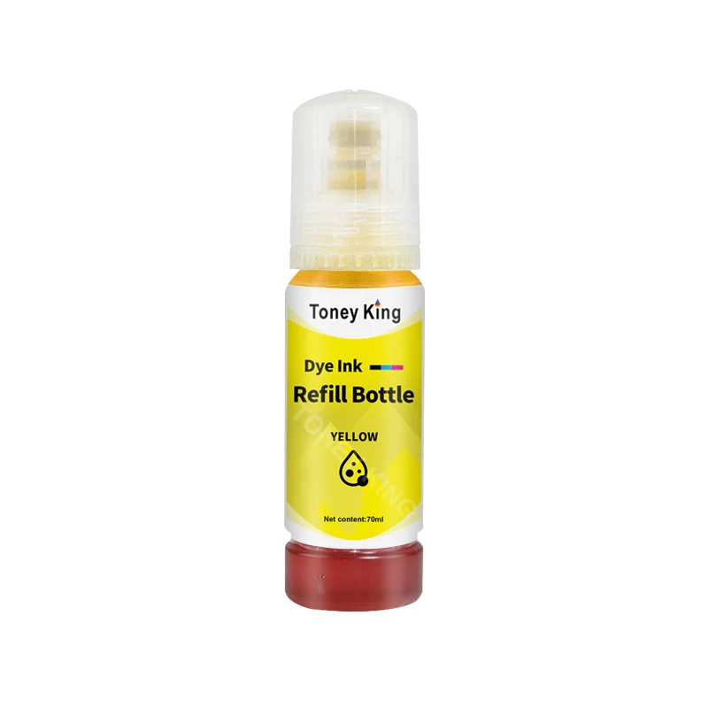 70ml Refill Dye Ink 5PCS For Epson EcoTank L3150 L3110 L3100 L3210 L3250 L1110 5190 ET-2710 102 003 Printer