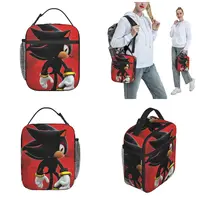 Lunch Boxes Shadow The Hedgehog Anime Accessories Storage Food Box Unique Design Thermal Cooler Lunch Box For Travel 2