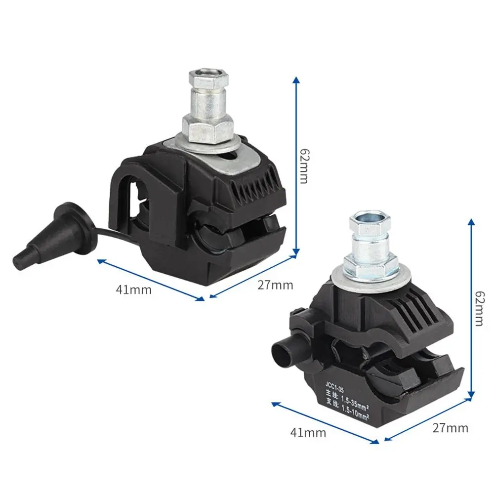 Insulation Piercing Connector 16-95mm 55A/75A T-type Outdoor No-Peeling Wire Terminal 2 Main Line cable clip cable clamp cable tie wire terminal crimping tool