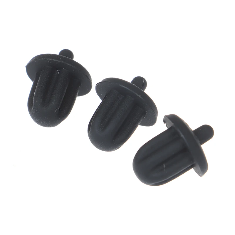 10pcs Black Rubber 6.35mm Audio Jack PC DVD Microphone Socket Dust Cover