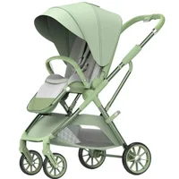 Poussette bébé portable pliable bidirectionnelle multifonction légère avec sac de maman poussette bébé à quatre roues 2