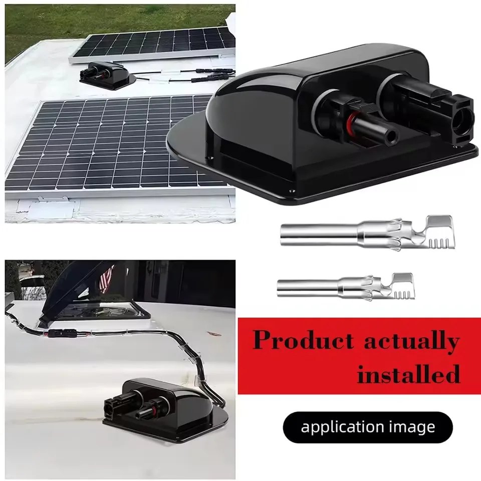 White ABS Solar Panel Cable Gland Box for RV Motorhome