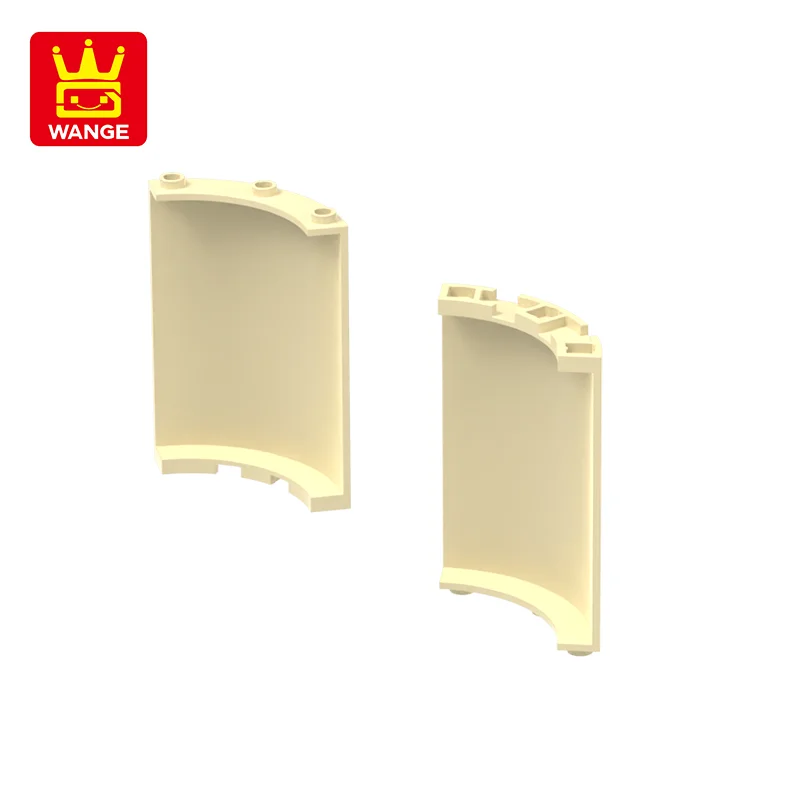 WANGE 46361 100g/13PCS 4X4X6 라운드 빌딩 블록 Moc 기술 액세서리 브릭 장난감과 호환 가능 어린이 선물 상자