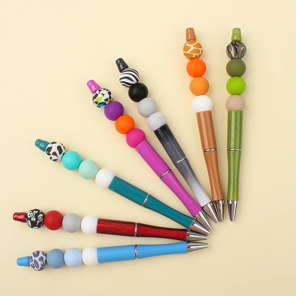 15MM Round Silicone Beads Baby Colorful Beads For Jewelry Making DIY Beaded Pen Bracelets Food Grade Accessorie Set 35Pcs