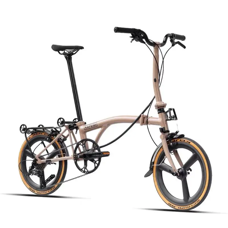 KaFeiDi NEW Folding Bicycle 20 Inch Carbon Fiber Integral Wheel