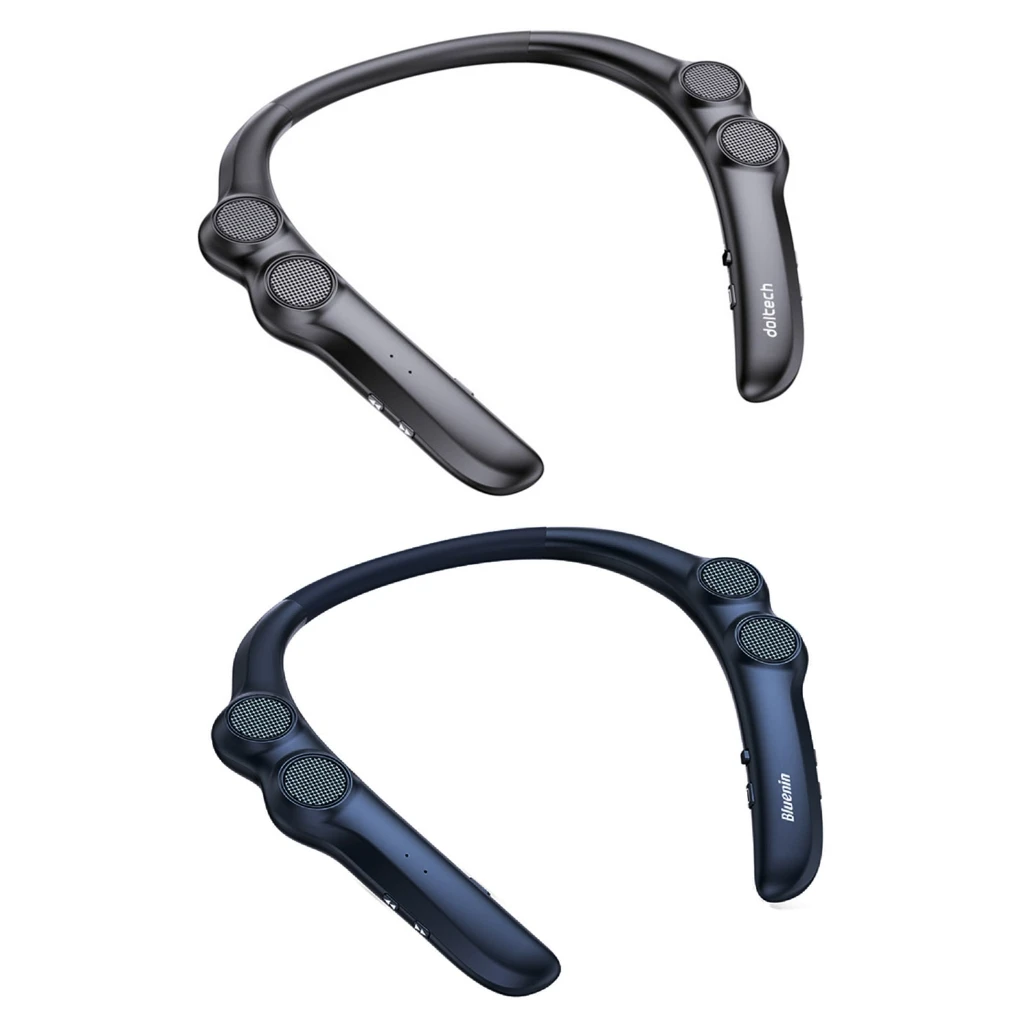 

Портативный беспроводной Bluetooth-динамик с лямкой на шее и басами