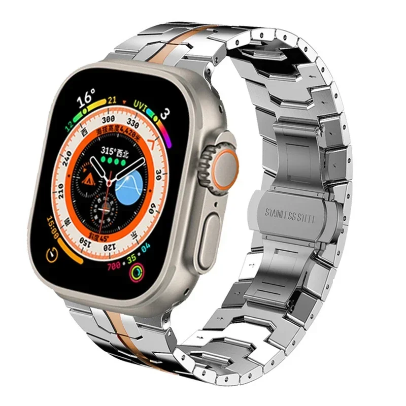Luxury Titanium Color Stainless Steel Strap