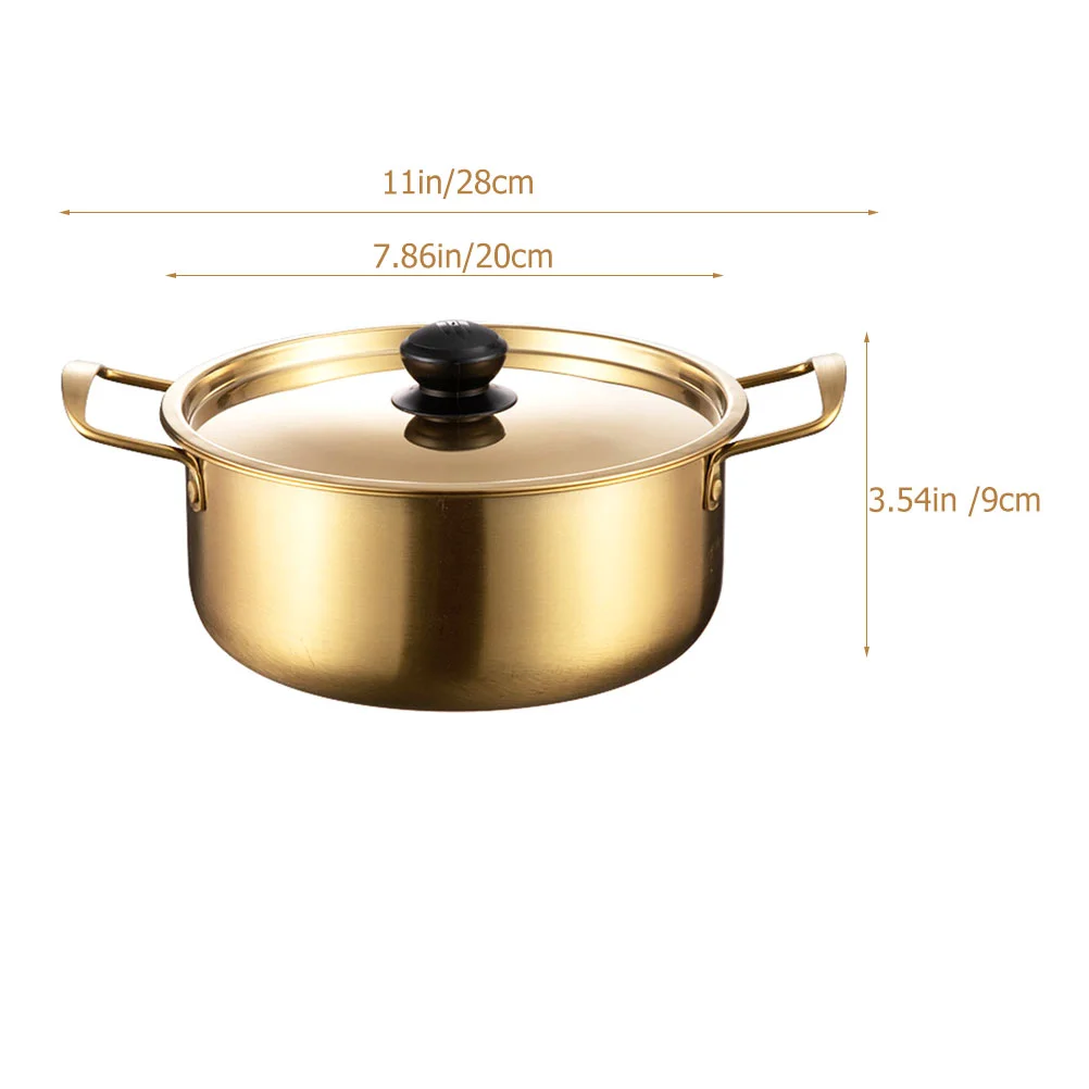 Stainless Steel Pot Ramen Cooker Sauce Pan Lid for Camping Instant Noodles and Milk stainless steel stock pot stainless steel oil pot stainless steel soup pot ramen noodles cooking pot stainless steel cooking pot