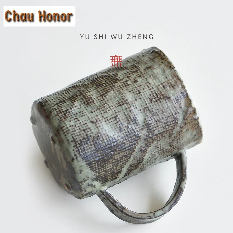 300ml Handmade Rustic Ceramic Coffee Mug Handmade Latte Cereal Mug Afternoon Tea Mug Household Office Water Cup Tea Services