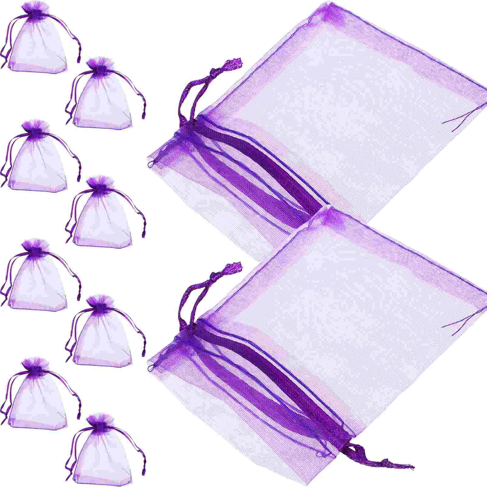 100 Pcs Dried Flowers Drawstring Bag Lavender Empty Fragrance Bags 900X700X010CM Spinning Sachets for Drawers