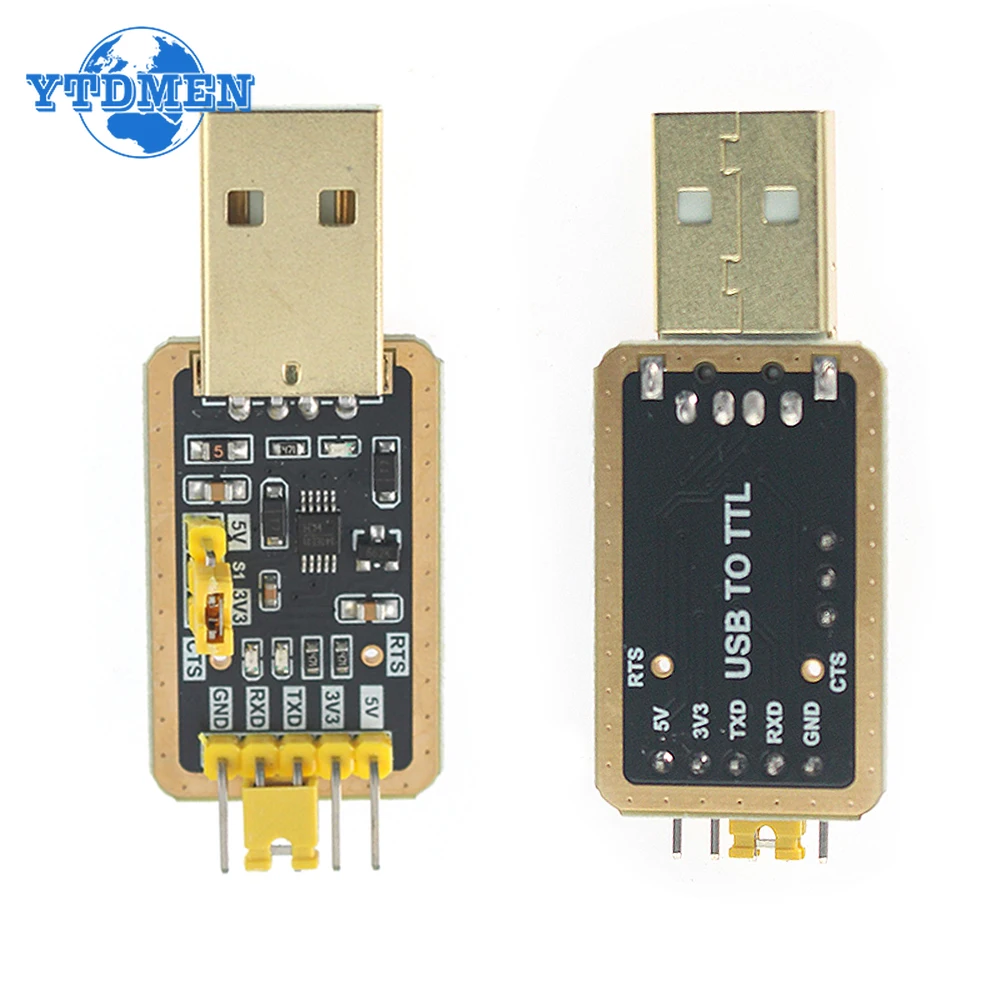 1PCS CH340E USB To Serial Port Module CH340 USB To TTL Converter UART Module 3.3V 5V with STC Download Line for Arduino