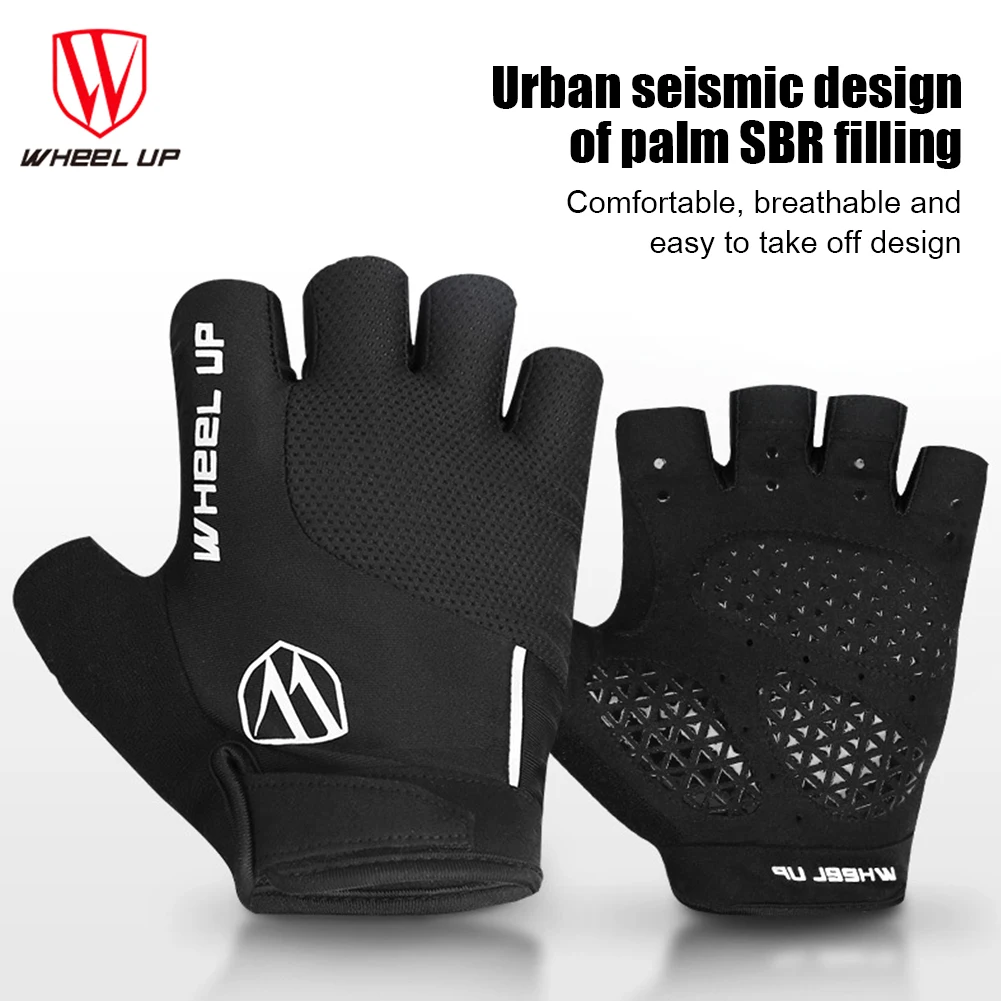 Bicycle Gloves Shockproof Half Finger MTB Road Cycling Bike Summer Sports Mitten 