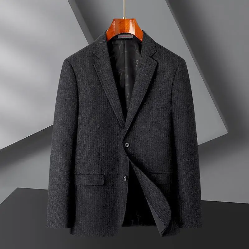 

L-Summer ice silk sun protection suit men's light casual small suit high-grade feeling without trace