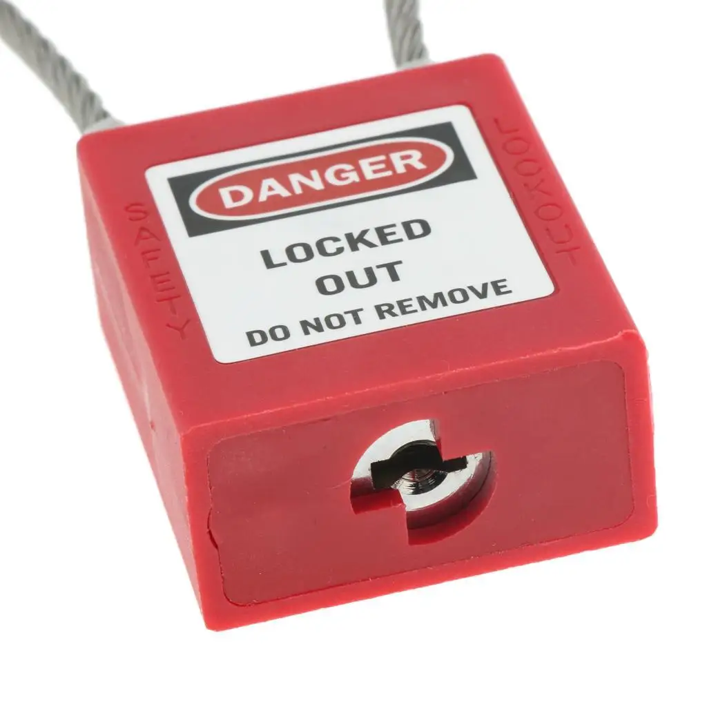 

2/3 Stainless Steel Cable Safety Padlock Lockout Isolation Lock Master Padlock