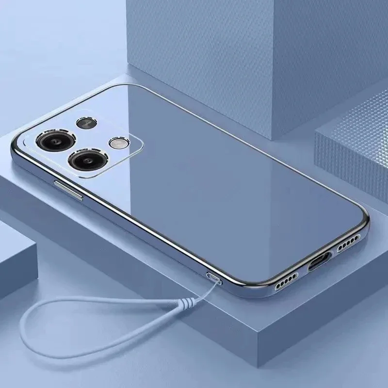 Premium Plating Soft Silicone Rope Phone Case - Elegant and Durable Design
