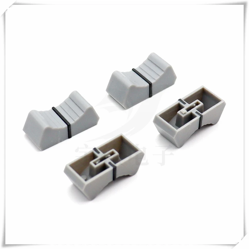 Mixer Fader Button Cap Straight Slide Button Cap 4MM Knob Mixer Volume Straight Slide Potentiometer Push 10PCS