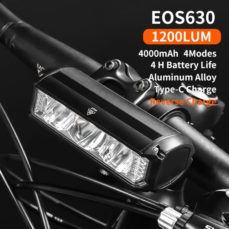 Bicycle Light 8000Mah Eos610 640 Bike Light Waterproof Flashlight Usb Charging Mtb Road Cycling Lamp Bicycle Light Accessories