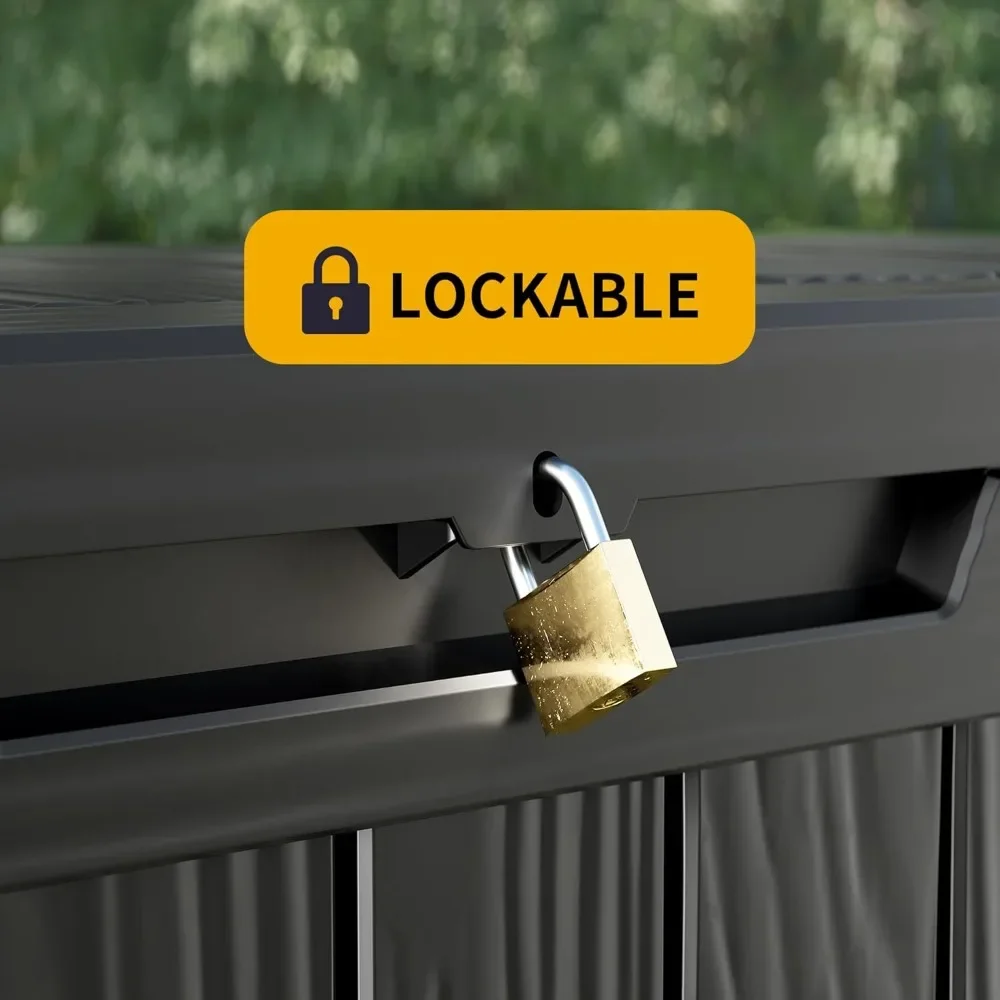 180 Gallon Lockable Resin Deck Box 5
