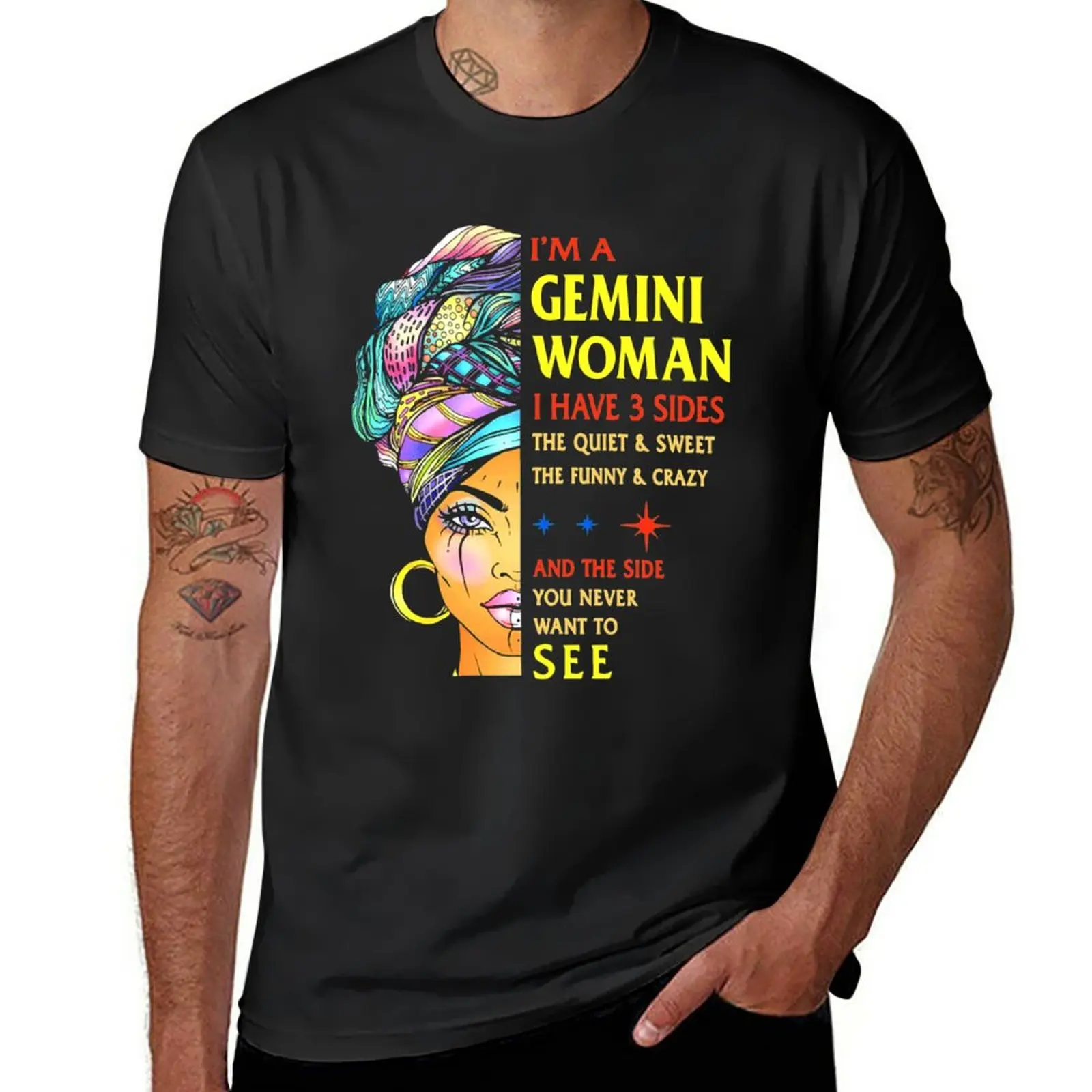 

Gemini woman i have 3 sides Gemini Zodiac gifts shirt T-Shirt vintage clothes graphics t shirt Short sleeve tee men