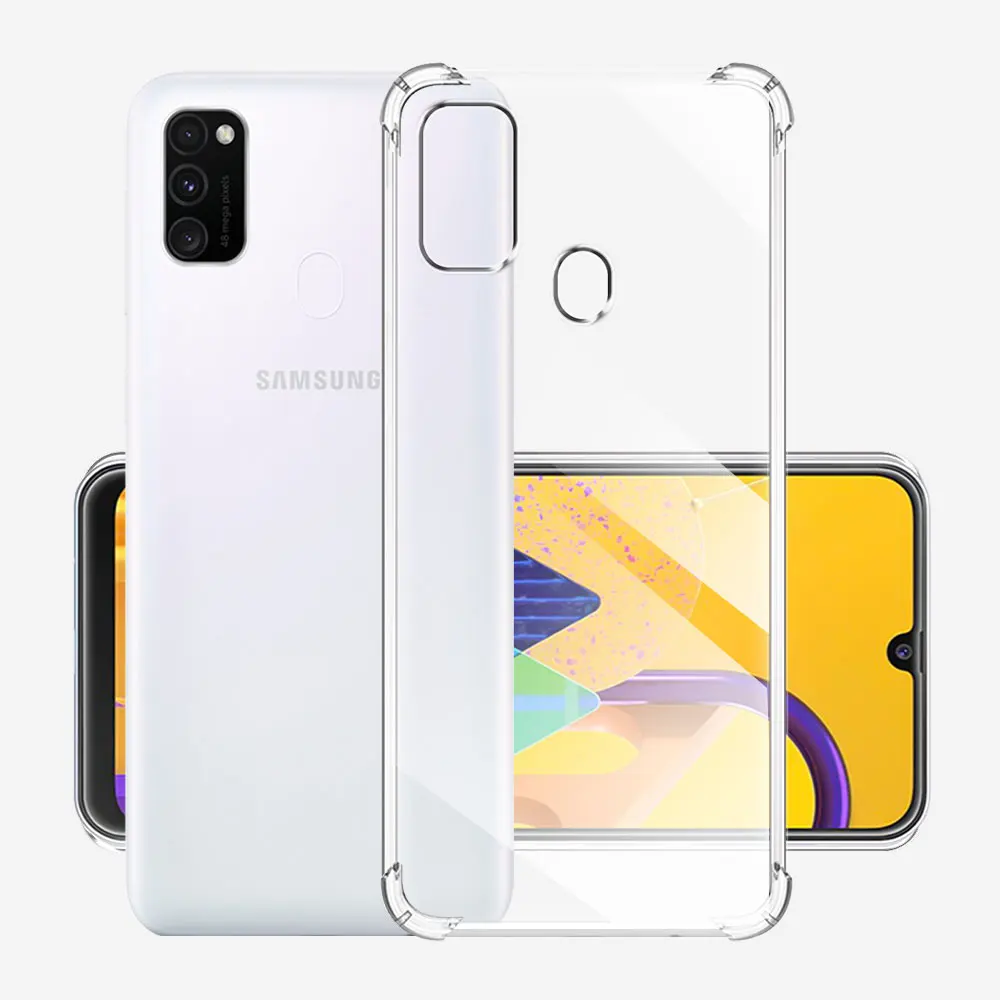 Shockproof-Case-For-Samsung-M21-Case-Silicone-Soft-Transparent-Cases ...