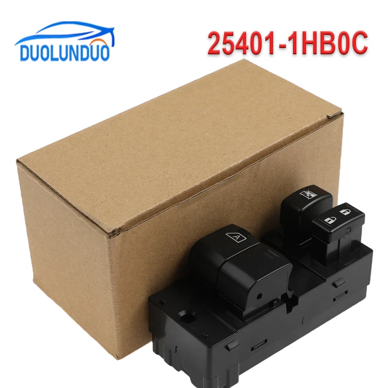 

New Window Switch Car Accessories Hight Quality 8pins 25401-1HB0C 254011HB0C For Nissan Micra K13 2010-2018