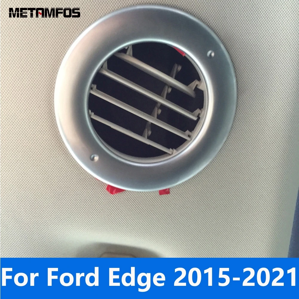

Для Ford Edge 2015-2019 2020 2021 углеродное волокно Автомобильная крыша вентиляционное отверстие кольцо Крышка отделка стикер ободок аксессуары для стайлинга автомобиля
