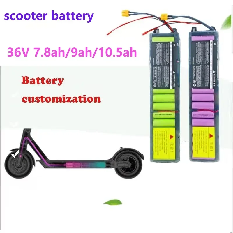 36V7.8ah/9ah/10.5ah electric scooter battery 18650 lithium battery pack to send installation tools