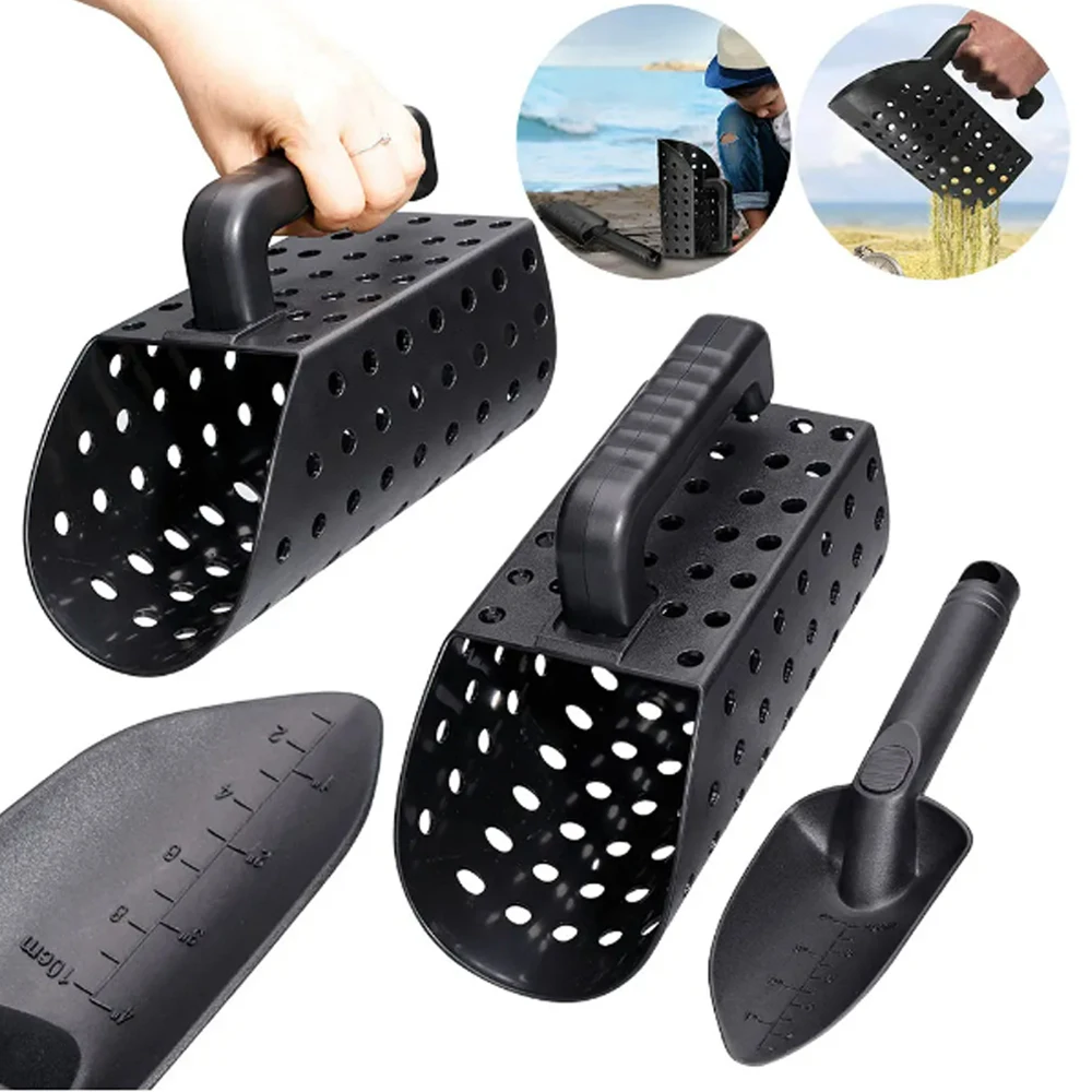 New ABS Plastic Beach Shovel Sand Scoop Sand Sifter Metal Detector Sand Scoop Shovel Set for Beach Metal Detecting Accessories 4