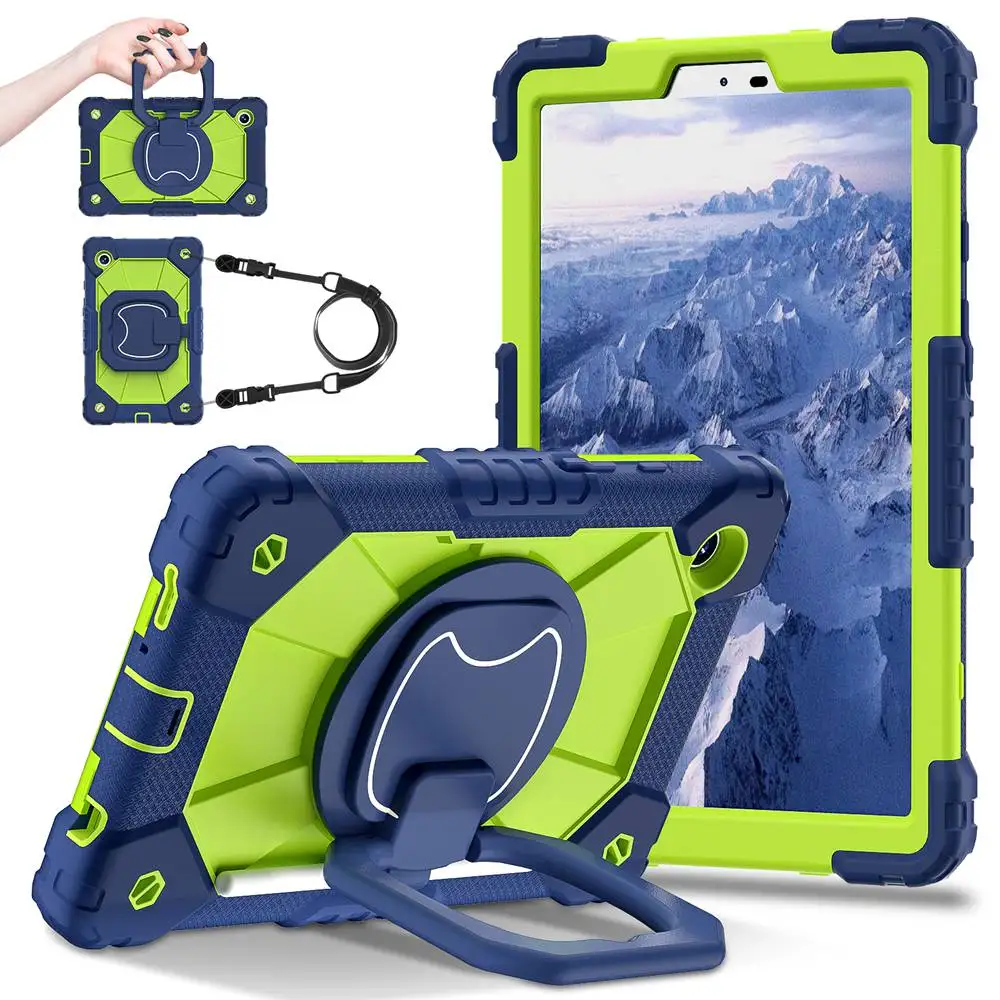 Kids Tablet Cover with Silicone + PC Protection and Strap - 8.7 Inch