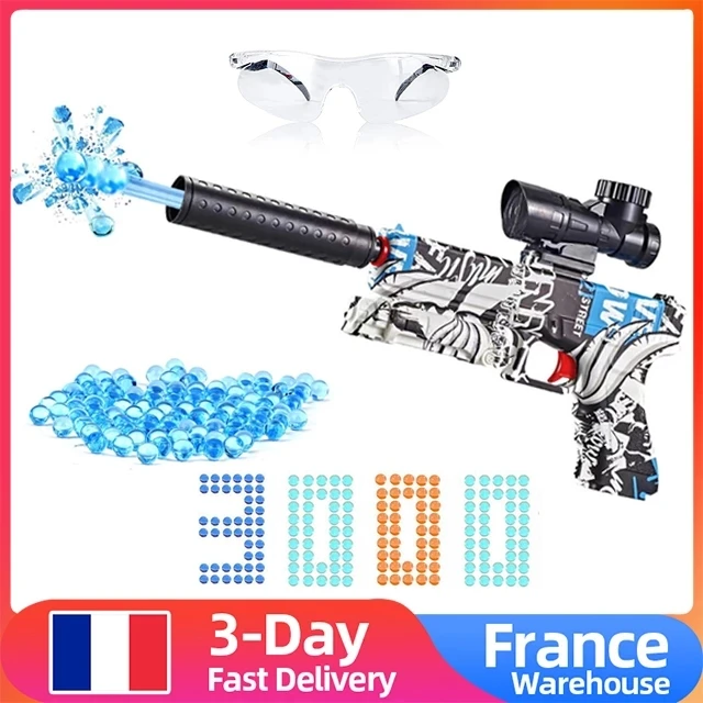 Electric Gel Blaster Gun Toy Gun Water Ball gun Automatic with 3000