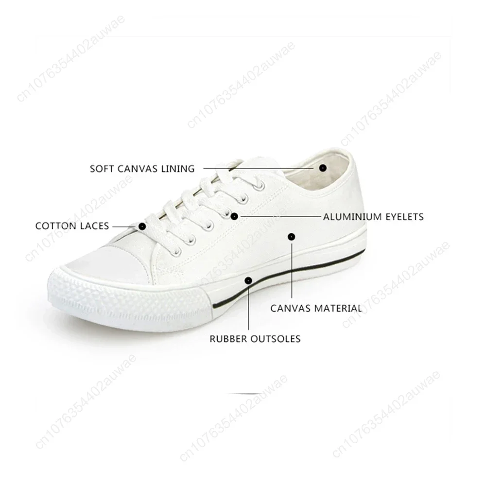 Game Genshin Impact Women Sneaker Anime Teenager Girl Black Low Top Canvas Shoe Breathable Casual Designer Shoes