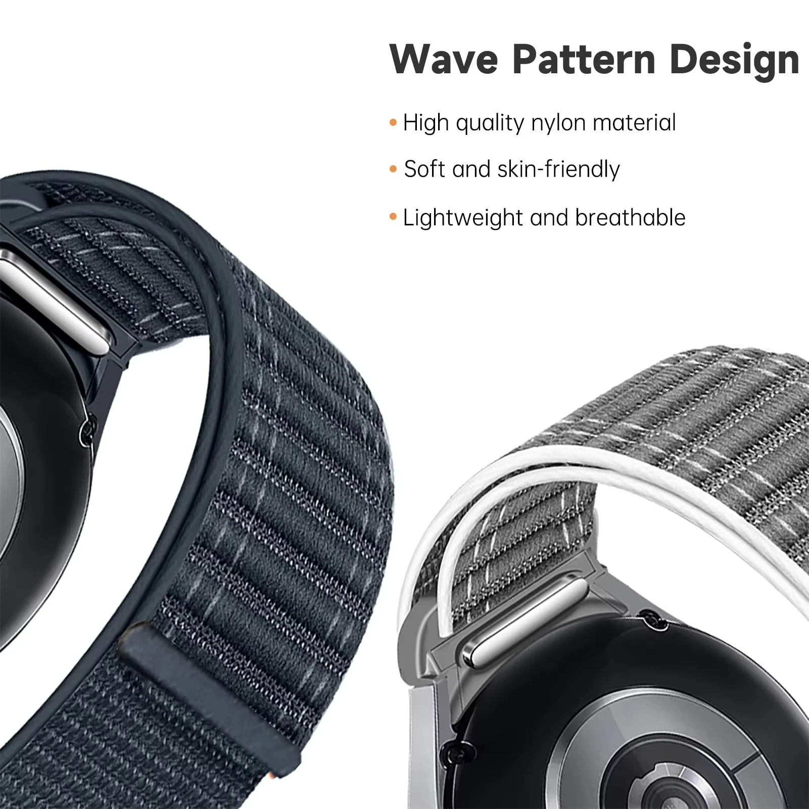Nylon Loop Bracelet for Smartwatches - No Gaps Strap