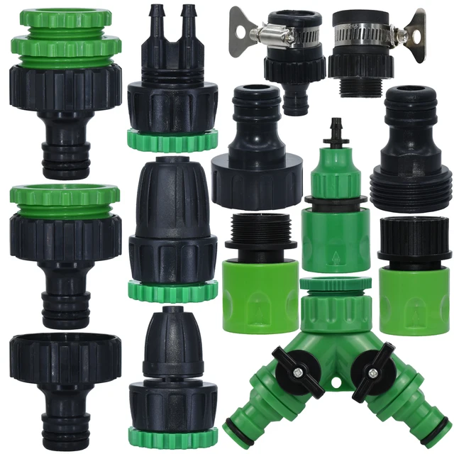 SPRYCLE Garden Quick Connector Tap Adapter 1/2" 3/4" Male Female Nipple Joint 1/4" Irrigation Water Splitter Hose RepairTools