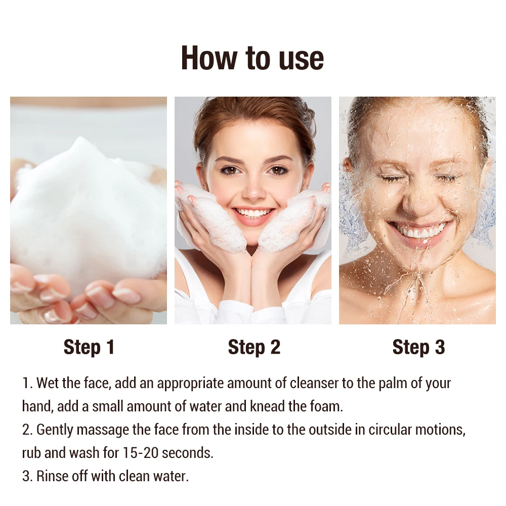 Face Wash 150g Nicotinamide Whitening Face Cleaner Lighten Spots Acne Mark Deep Cleaning Brighten Skin Facial Cleanser Korean Cosmetics
