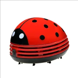 Mini aspirateur coccinelle mignon de bureau, collecteur de poussière pour la maison, le bureau, brosse de nettoyage de Table, taille Mini ABS 